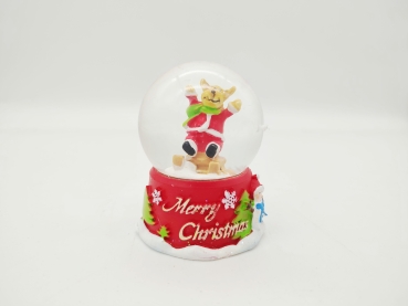 Snow Globe Christmas Figure Elk